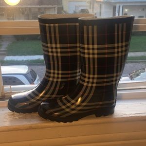 Plaid Rainboots
